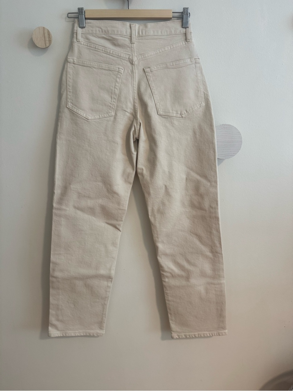 Buck Mason Rider Cream Straight-Leg Jeans - Picture 2 of 4